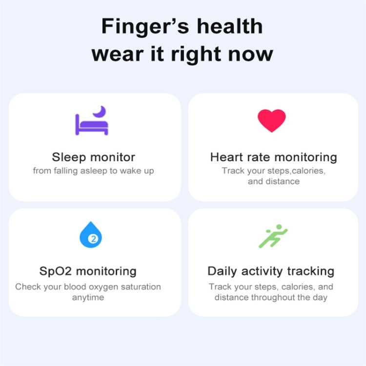 R06 SIZE 9 Smart Ring, Support Heart Rate / Blood Oxygen / Sleep Monitoring / Multiple Sports Modes(Gold)