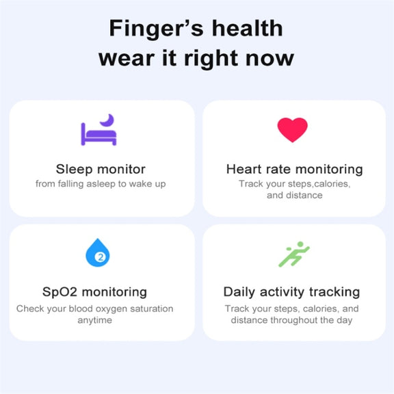 R06 SIZE 9 Smart Ring, Support Heart Rate / Blood Oxygen / Sleep Monitoring / Multiple Sports Modes(Gold)