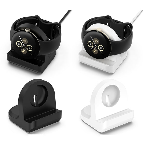 For Fitbit Ace LTE Smart Watch Silicone Charging Bracket with Charger(Black)