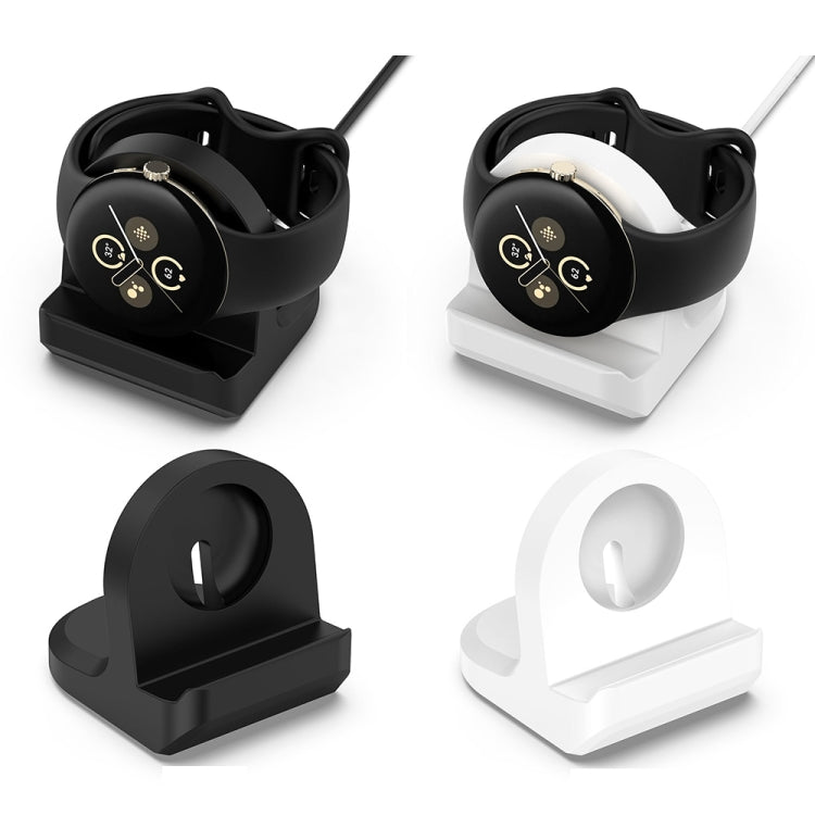 For Fitbit Ace LTE Smart Watch Silicone Charging Bracket with Charger(Black)
