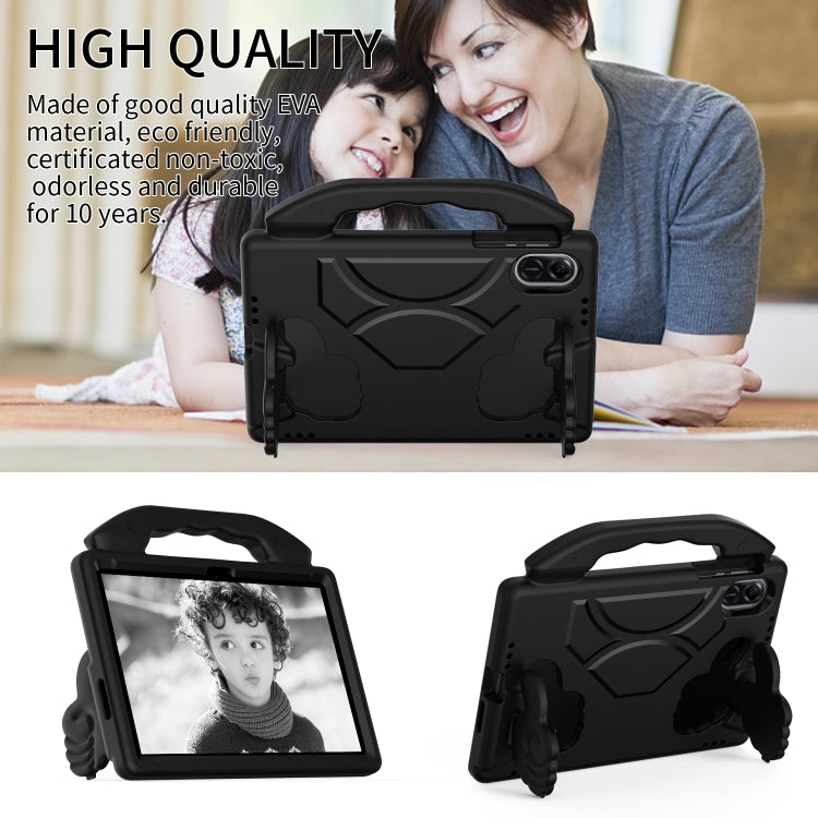 For Honor Pad X9 Children EVA Shockproof Tablet Case with Thumb Bracket(Black)