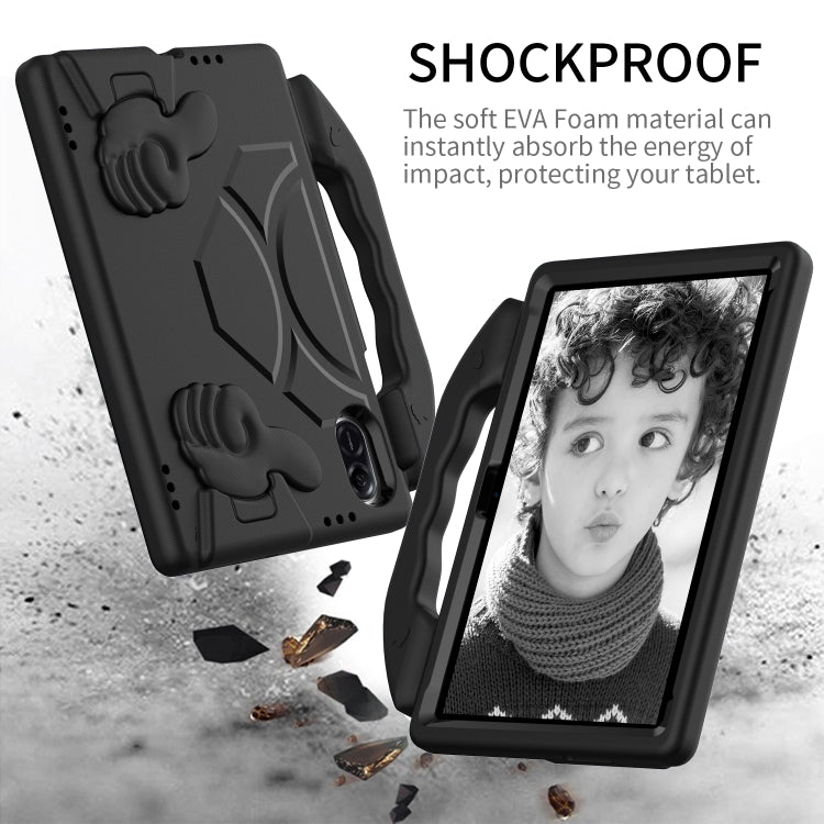 For Honor Pad X9 Children EVA Shockproof Tablet Case with Thumb Bracket(Black)