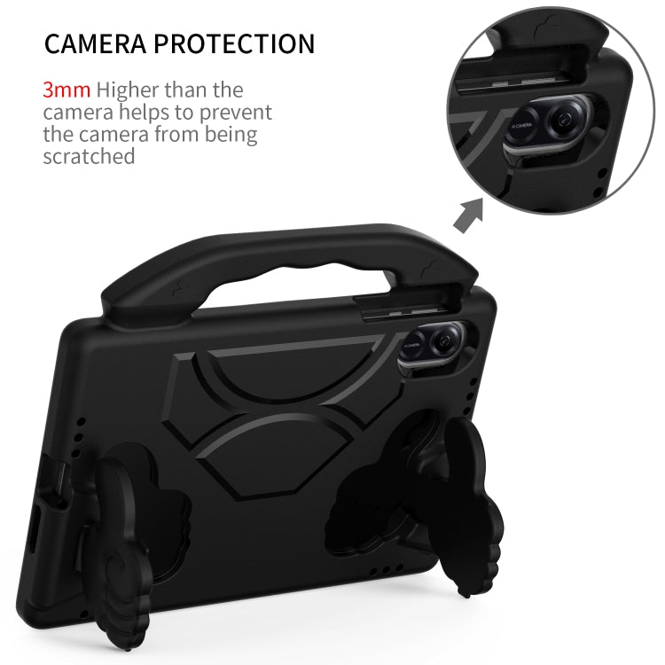 For Honor Pad X9 Children EVA Shockproof Tablet Case with Thumb Bracket(Black)
