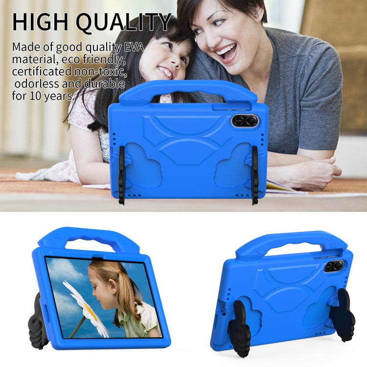 For Honor Pad X9 Children EVA Shockproof Tablet Case with Thumb Bracket(Blue)