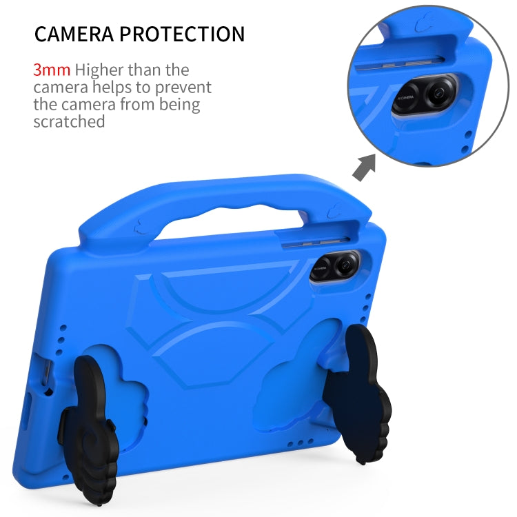 For Honor Pad X9 Children EVA Shockproof Tablet Case with Thumb Bracket(Blue)