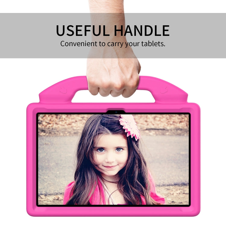 For Honor Pad X9 Children EVA Shockproof Tablet Case with Thumb Bracket(RoseRed)