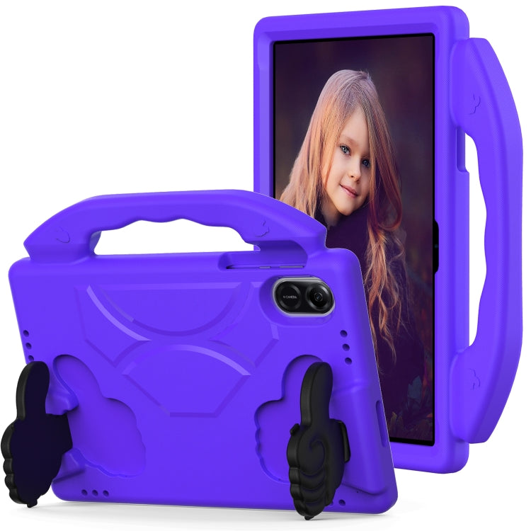 For Honor Pad X9 Children EVA Shockproof Tablet Case with Thumb Bracket(Purple)