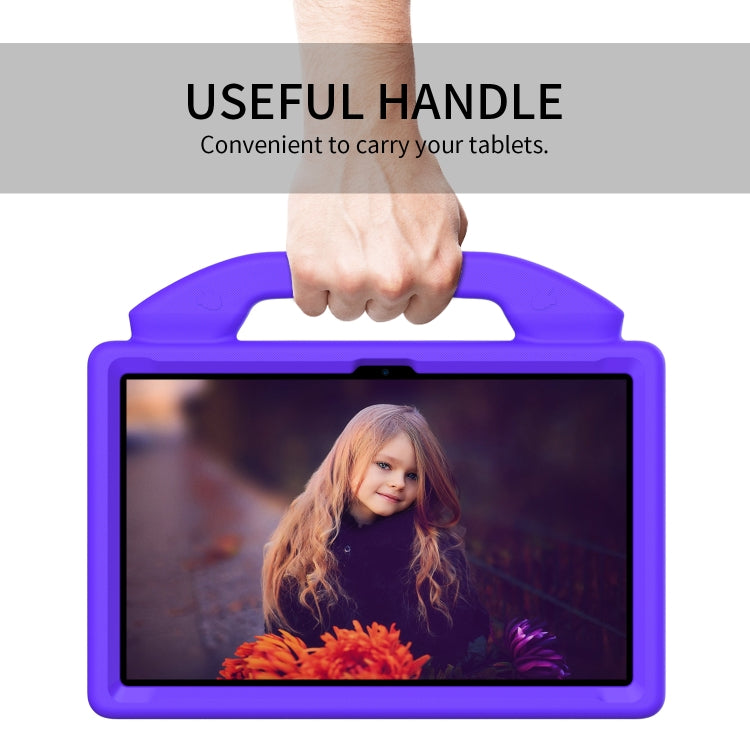 For Honor Pad X9 Children EVA Shockproof Tablet Case with Thumb Bracket(Purple)