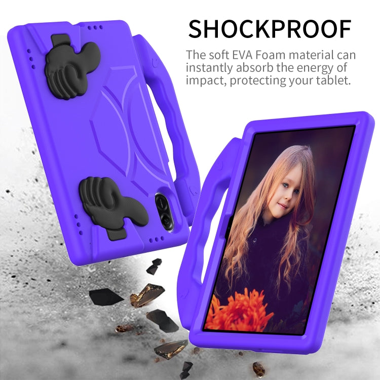 For Honor Pad X9 Children EVA Shockproof Tablet Case with Thumb Bracket(Purple)