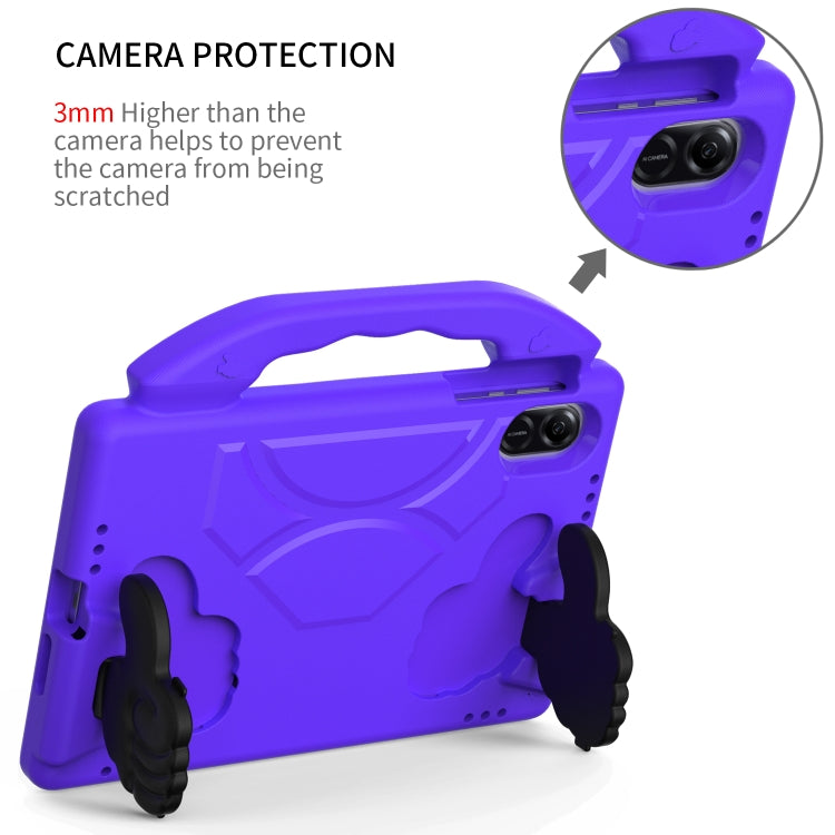For Honor Pad X9 Children EVA Shockproof Tablet Case with Thumb Bracket(Purple)