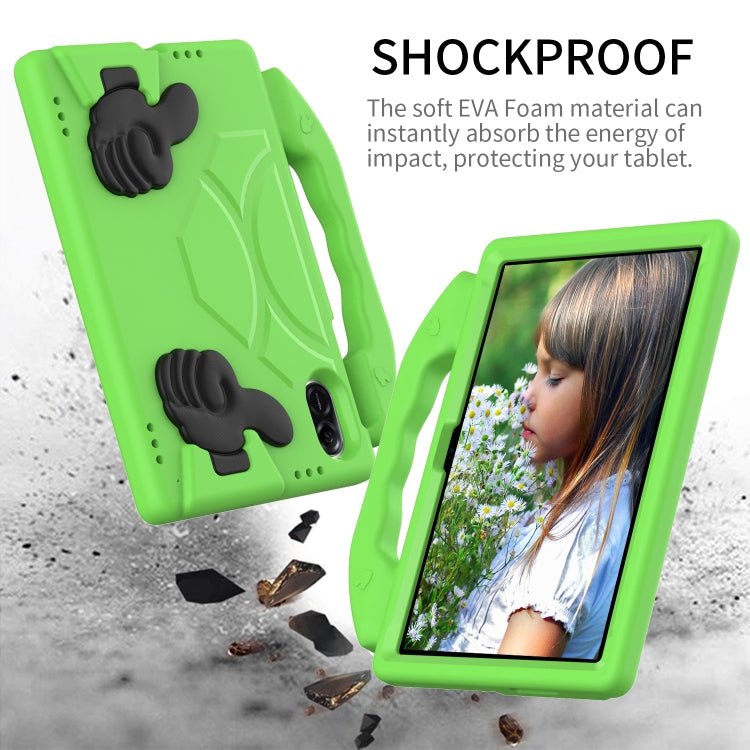 For Honor Pad X9 Children EVA Shockproof Tablet Case with Thumb Bracket(Green)