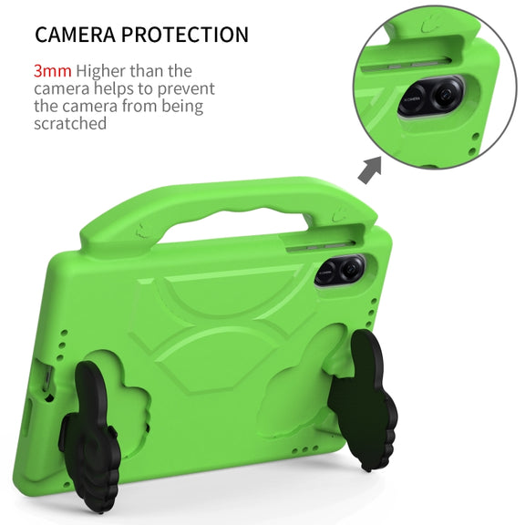 For Honor Pad X9 Children EVA Shockproof Tablet Case with Thumb Bracket(Green)