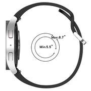 For Samsung Galaxy Watch FE 40mm Solid Color Silver Buckle Quick Release Silicone Watch Band(Wine Red)