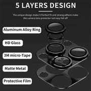 For iPhone 16 / 16 Plus ENKAY Anti-reflection Camera Lens Aluminium Alloy Tempered Glass Film(Black)