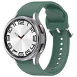 For Samsung Galaxy Watch 6 Classic 47mm Solid Color Silver Buckle Quick Release Silicone Watch Band(Green) - free shipping - PMC TechLife - Order now!