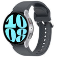 For Samsung Galaxy Watch 6 44mm Solid Color Silver Buckle Quick Release Silicone Watch Band(Grey) - free shipping - PMC TechLife - Order now!