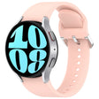 For Samsung Galaxy Watch 6 40mm Solid Color Silver Buckle Quick Release Silicone Watch Band(Pink) - free shipping - PMC TechLife - Order now!