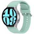 For Samsung Galaxy Watch 6 40mm Solid Color Silver Buckle Quick Release Silicone Watch Band(Teal) - free shipping - PMC TechLife - Order now!