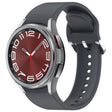 For Samsung Galaxy Watch 6 Classic 43mm Solid Color Silver Buckle Quick Release Silicone Watch Band(Grey) - free shipping - PMC TechLife - Order now!