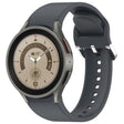 For Samsung Galaxy Watch 5 Pro  45mm Solid Color Silver Buckle Quick Release Silicone Watch Band(Grey) - free shipping - PMC TechLife - Order now!