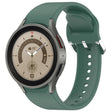 For Samsung Galaxy Watch 5 Pro  45mm Solid Color Silver Buckle Quick Release Silicone Watch Band(Green) - free shipping - PMC TechLife - Order now!