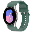 For Samsung Galaxy Watch 5  40mm Solid Color Silver Buckle Quick Release Silicone Watch Band(Green) - free shipping - PMC TechLife - Order now!
