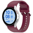For Samsung Galaxy Watch 7 44mm Solid Color Silver Buckle Quick Release Silicone Watch Band(Wine Red) - free shipping - PMC TechLife - Order now!