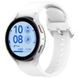 For Samsung Galaxy Watch FE 40mm Solid Color Silver Buckle Quick Release Silicone Watch Band(White) - free shipping - PMC TechLife - Order now!