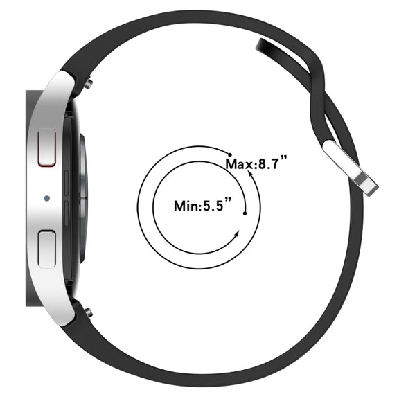 For Samsung Galaxy Watch 4 40mm Solid Color Silver Buckle Quick Release Silicone Watch Band(Green)