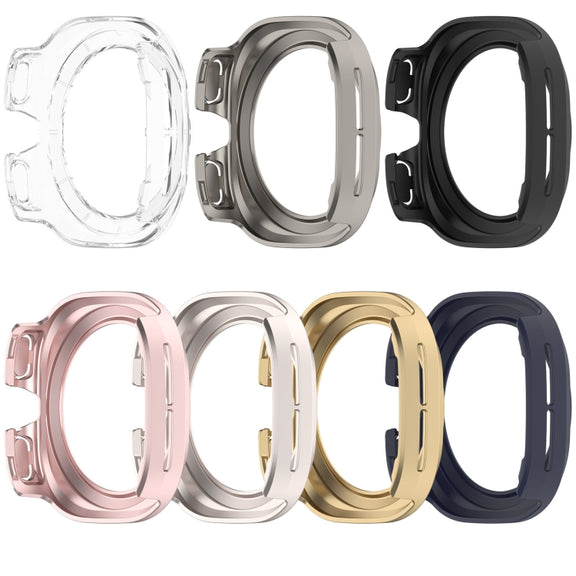For Samsung Galaxy Watch Ultra 47mm Half Coverage Hollowed PC Watch Protective Case(Dark Blue)