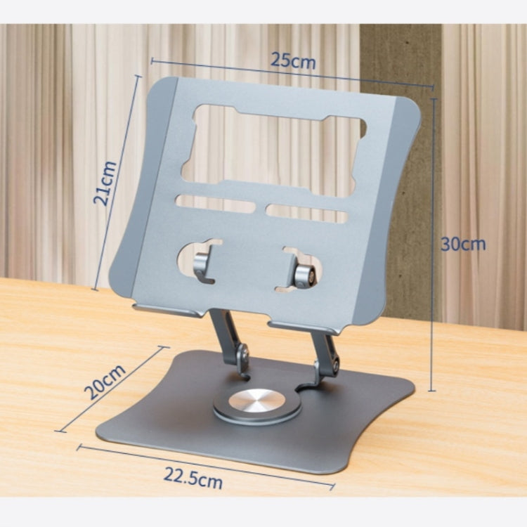 G69 Heat Dissipation Rotatable Notebook Desktop Stand Aluminum Alloy Foldable Laptop Bracket(Black)