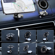 G168 Rotatable Cellphone Stand Car Dashboard Windshield Magnetic Phone Holder(Silver)