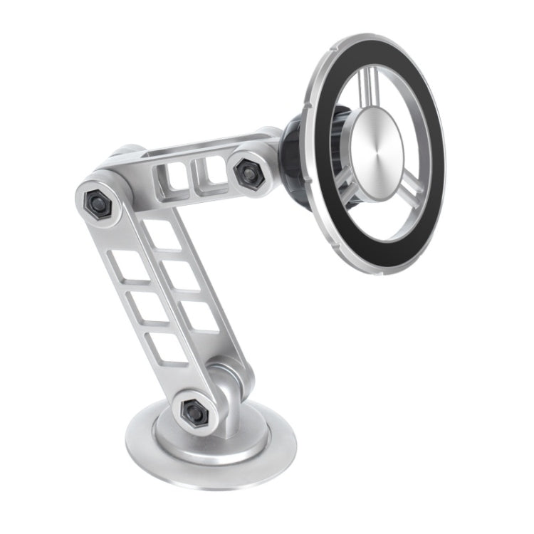 G198 Adjustable Robotic Arm Cellphone Stand Car Dashboard Windshield Magnetic Phone Holder(Silver)