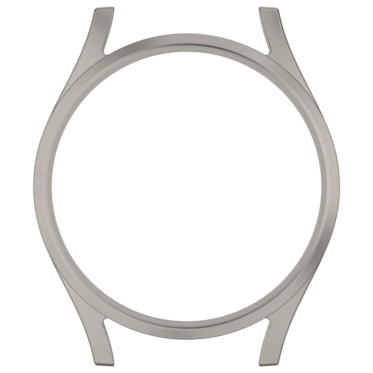 For Sansung Galaxy Watch 7 40mm Half Pack Hollow PC Watch Protective Case(Titanium Steel Color)