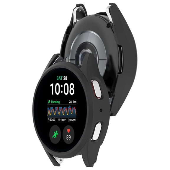 For Sansung Galaxy Watch 7 40mm Half Pack Hollow PC Watch Protective Case(Black)