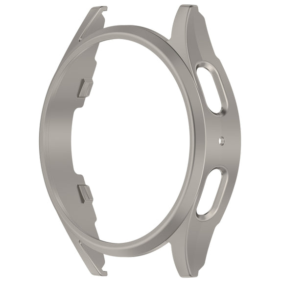 For Sansung Galaxy Watch 7 44mm Half Pack Hollow PC Watch Protective Case(Titanium Steel Color)