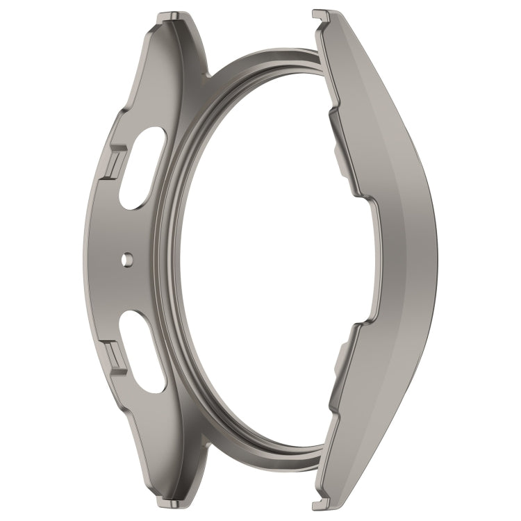 For Sansung Galaxy Watch 7 44mm Half Pack Hollow PC Watch Protective Case(Titanium Steel Color)