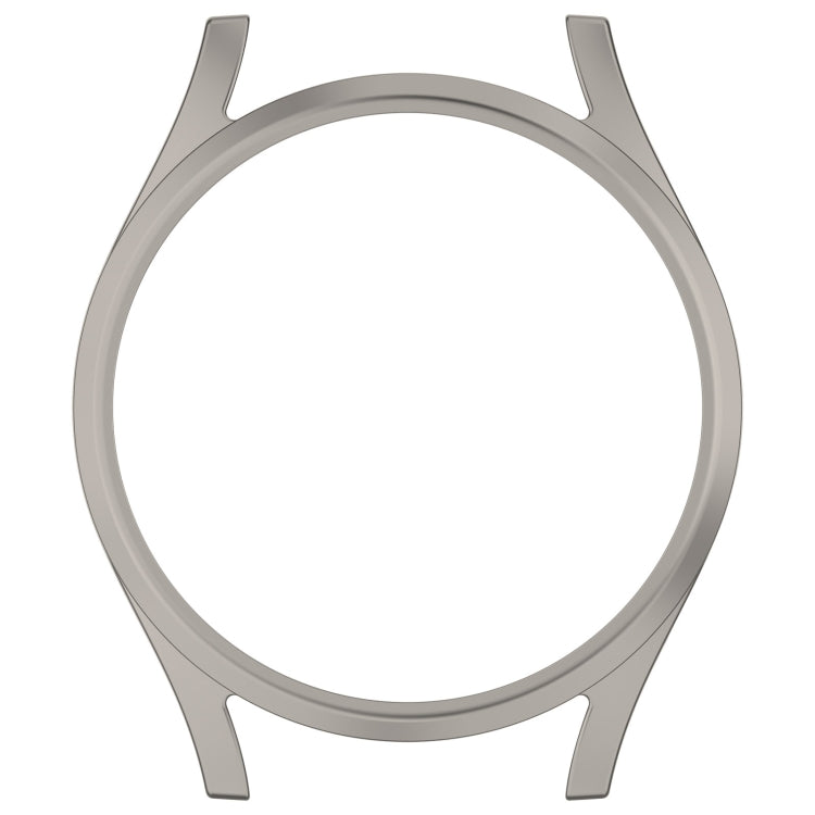 For Sansung Galaxy Watch 7 44mm Half Pack Hollow PC Watch Protective Case(Titanium Steel Color)
