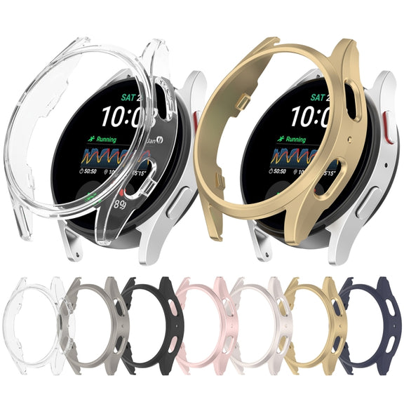 For Sansung Galaxy Watch 7 44mm Half Pack Hollow PC Watch Protective Case(Black)