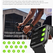 Q19 Max 2.1 inch HD Screen Water-resistant Sports Business Smart Watch(Black)