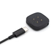 For Fitbit Versa 4 Portable Detachable USB-C / Type-C Interface Smart Watch Magnetic Charger(Black) - Charger by PMC TechLife | Online Shopping South Africa | PMC TechLife | Buy Now Pay Later Mobicred