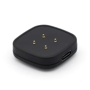 For Fitbit Versa 3 Portable Detachable USB-C / Type-C Interface Smart Watch Magnetic Charger(Black)