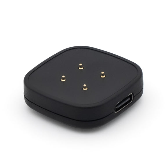 For Fitbit Versa 3 Portable Detachable USB-C / Type-C Interface Smart Watch Magnetic Charger(Black)
