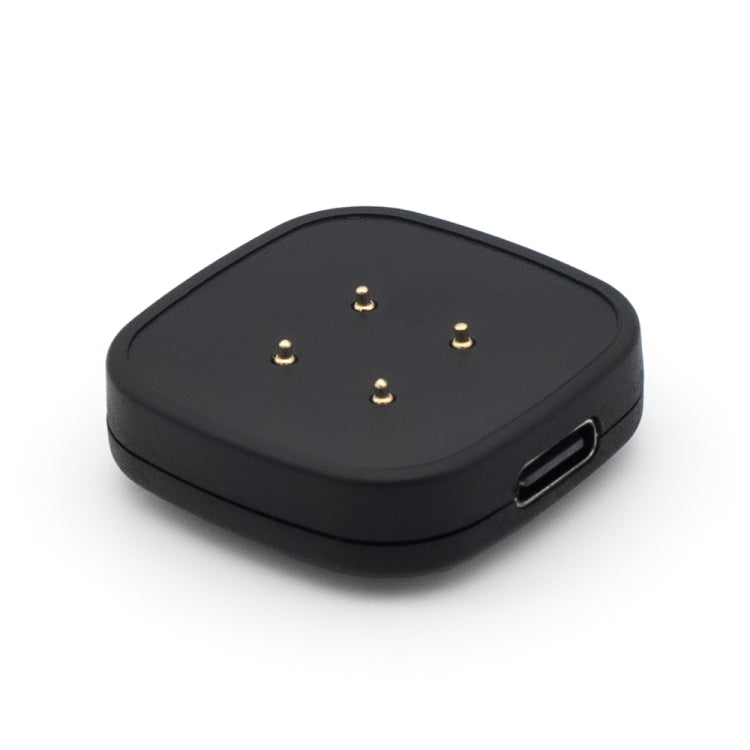 For Fitbit Versa 3 Portable Detachable USB-C / Type-C Interface Smart Watch Magnetic Charger(Black)