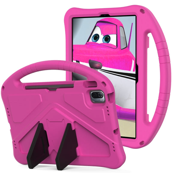 For Huawei Matepad SE 11 2024 EVA Shockproof Tablet Case with Holder(RoseRed)