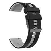 For Amazfit GTS 2 20mm Two-Color Sports Silicone Watch Band(Black+Grey)