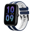 For Amazfit Bip3 20mm Two-Color Sports Silicone Watch Band(Blue+White) - free shipping - PMC TechLife - Order now!