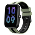 For Amazfit Bip3 Pro 20mm Two-Color Sports Silicone Watch Band(Light Green+Black) - free shipping - PMC TechLife - Order now!