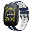For Amazfit Bip 5 22mm Two-Color Sports Silicone Watch Band(Blue+White) - free shipping - PMC TechLife - Order now!