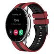 For Amazfit GTR 2 22mm Two-Color Sports Silicone Watch Band(Red+Black) - free shipping - PMC TechLife - Order now!